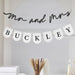 Black Mr and Mrs Customizable Card Banner Set | 1ct - Zurchers