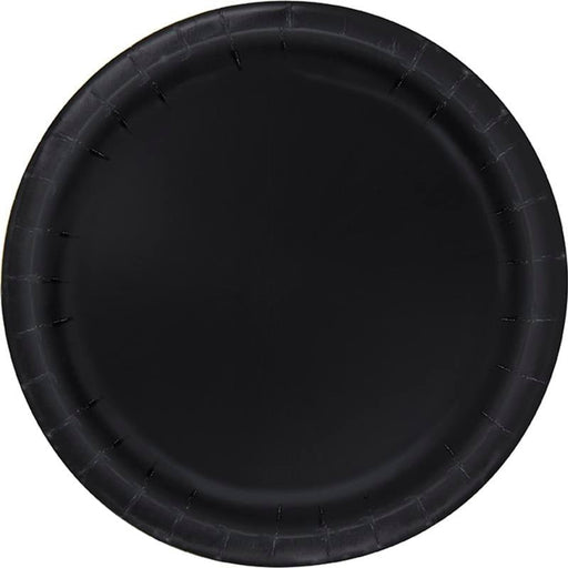 Black Paper Plates 9" | 50ct