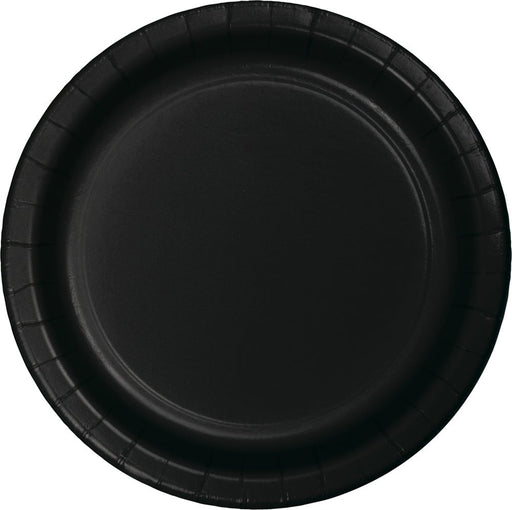 Black Paper Plates 9" | 24ct