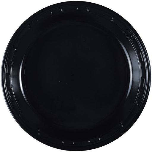 Black Plastic Plate 10in | 50ct