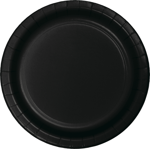 Black Velvet Paper Plates 7" | 24ct