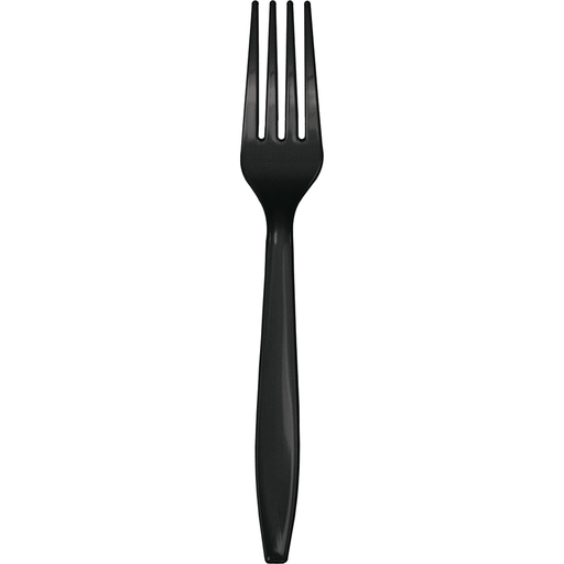 Black Velvet Premium Plastic Forks | 24ct