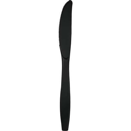 Black Velvet Premium Plastic Knives | 24ct