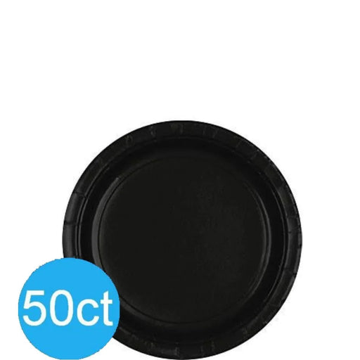 Black Paper Plates 6.75'' | 50ct