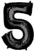 Black Jumbo Number Balloons 34" | 1 ct - Zurchers