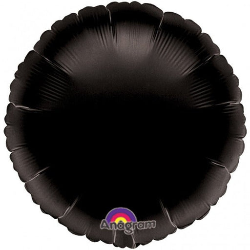 Black Round Mylar Balloon, 18'' | 1 ct