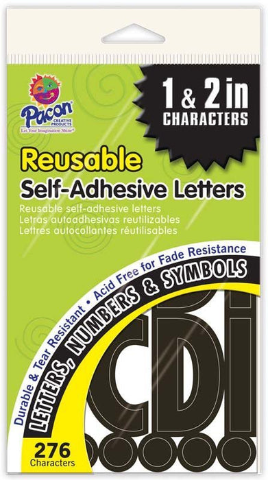 Black Self - Adhesive Letters, 1'' and 2'' | - Zurchers