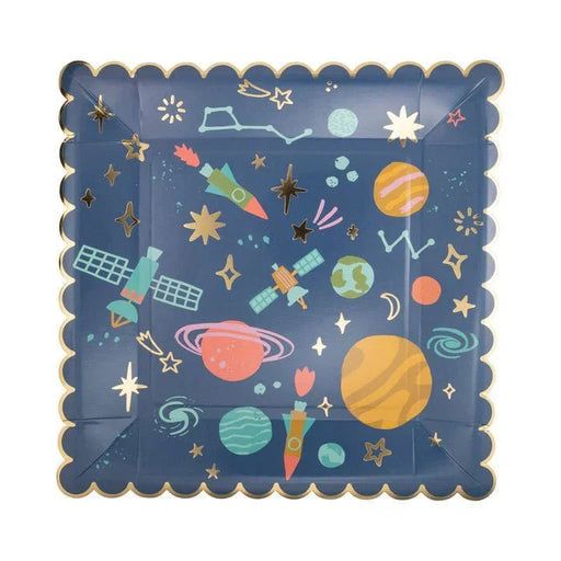 Blast Off Planet Paper Plate 10" | 8 ct