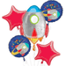 "Blast Off" Space Party Balloon Bouquet | 5 pcs - Zurchers