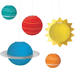 "Blast Off" Space Party Space Lanterns | 5ct - Zurchers