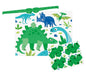 Blindfold Party Game For 12 Blue/Green Dino