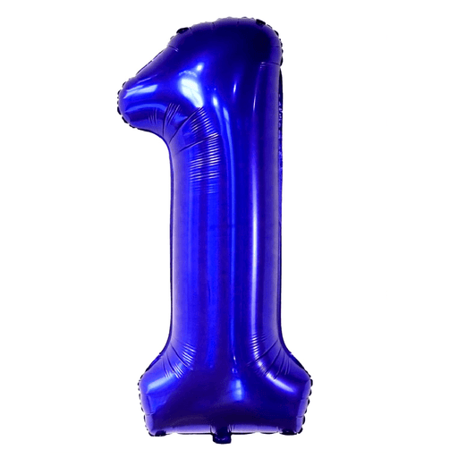 Blue Jumbo Number Balloons 34" | 1 ct