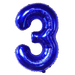 Blue Jumbo Number Balloons 34" | 1 ct - Zurchers
