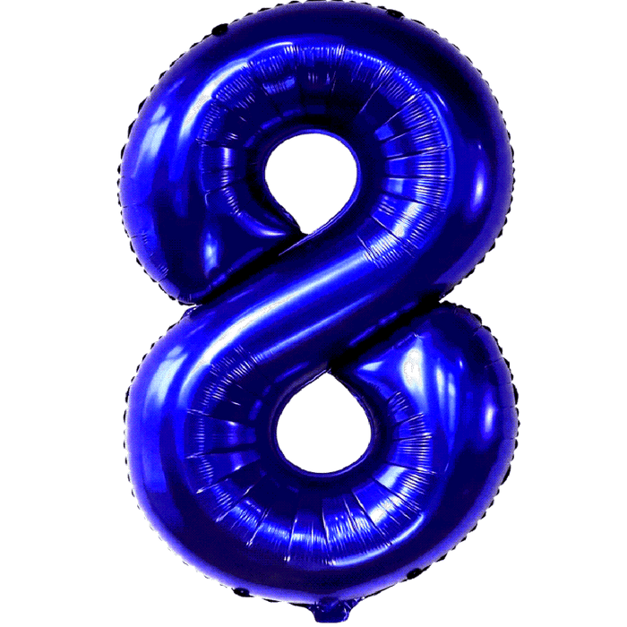 Blue Jumbo Number Balloons 34" | 1 ct - Zurchers
