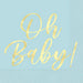 16ct Lunch Napkins Blue Oh Baby - Party Supplies