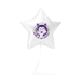 White star-shaped balloon with purple wolf logo and "Home of the Huskies" text, displayed against a white background.