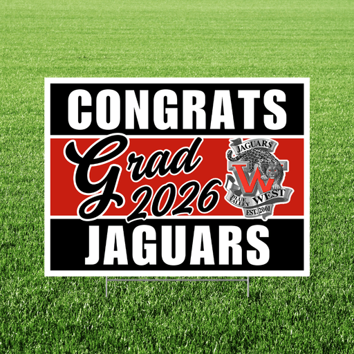 Blue Valley W KS Grad Yard Sign 18x24" | 1ct