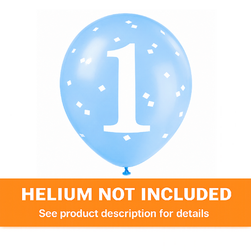 Blue Gingham Latex Balloon Pack 12in | 5ct