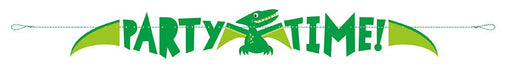 4.75ft Banner Blue/Green Dinosaur - Party Supplies
