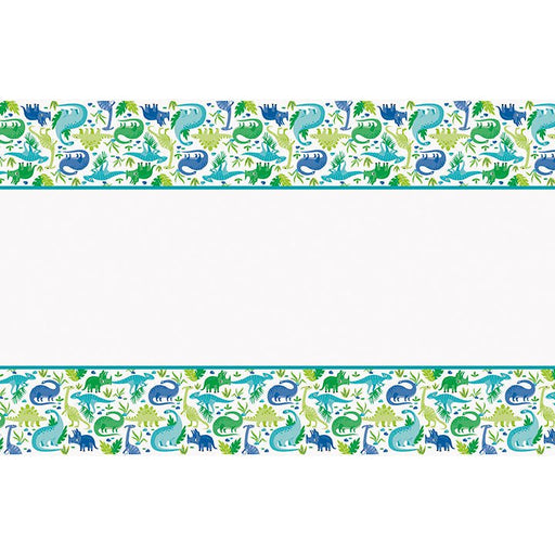Blue/Green Dinosaur Plastic Tablecover | 1ct