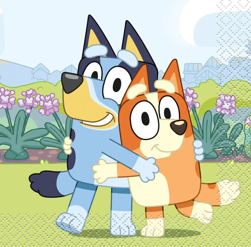 Bluey & Bingo Hugging Beverage Napkins | 16 ct