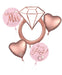 Blush Wedding Balloon Bouquet | 5 pcs