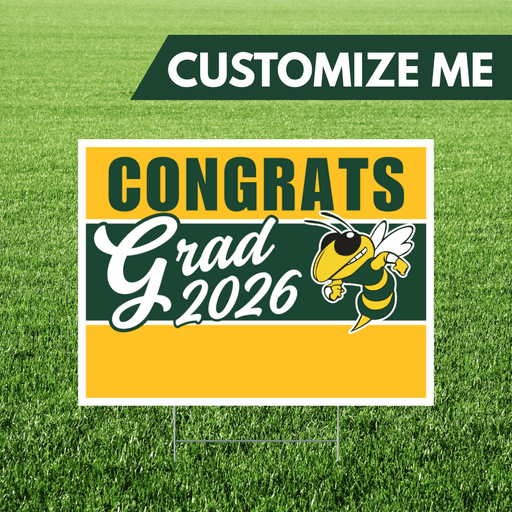 Bonneville ID High School Custom Name Grad Yard Sign 24" x 18" | 1 ct