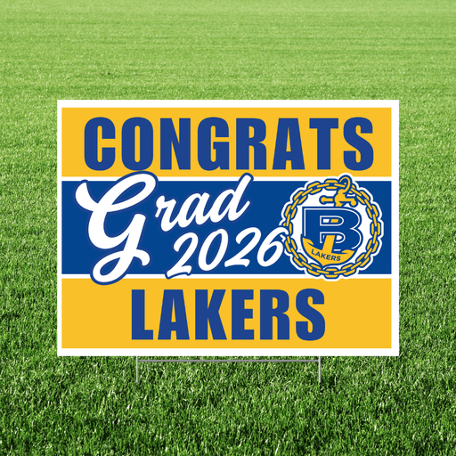 Bonneville UT High School Grad Yard Sign 24" x 18" | 1 ct