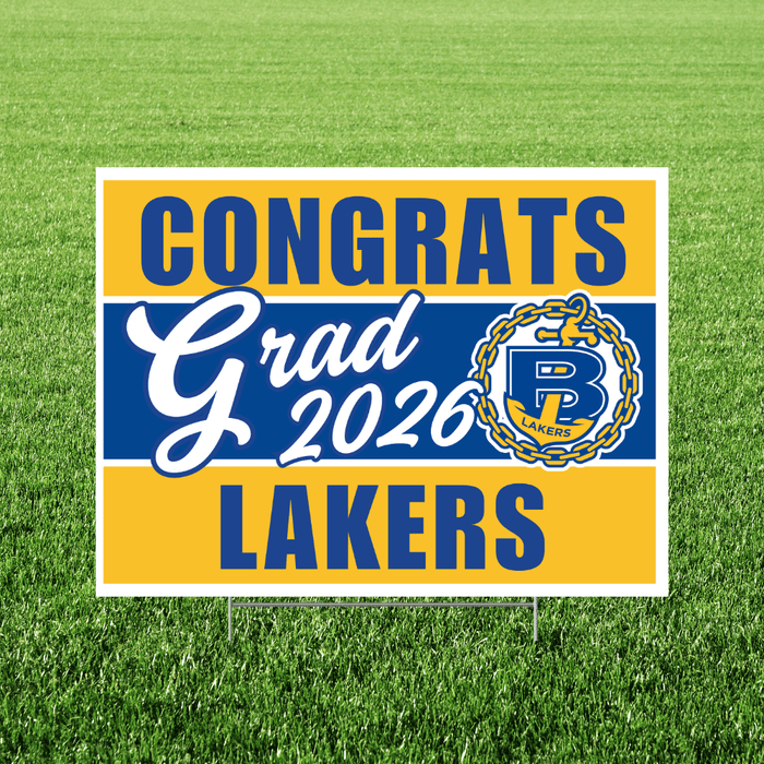 Bonneville UT High School Grad Yard Sign 24" x 18" | 1 ct - Zurchers