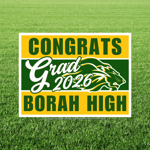 Borah High School Grad Yard Sign 24" x 18" | 1 ct