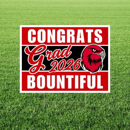 Bountiful High School Grad Yard Sign 24" x 18" | 1 ct