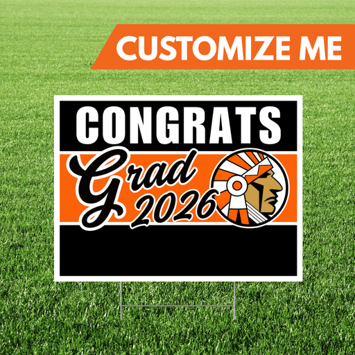 Buhl Custom High School Custom Name Grad Yard Sign 24" x 18" | 1 ct
