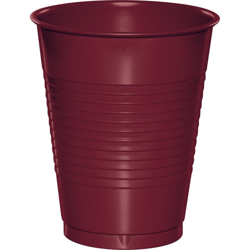 Burgundy Plastic Cups 16oz | 20ct