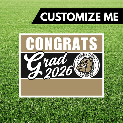 Burke NE Custom Grad Yard Sign 18x24" | 1ct