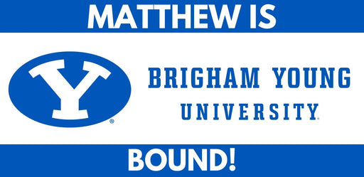 BYU Bound Custom Name Banner 2 sizes | 1ct