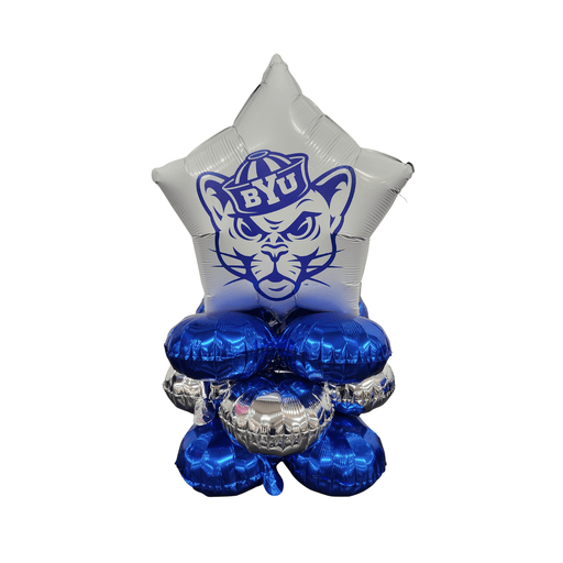 BYU Sailor Cougar Air-filled Balloon Quad 17" | 1ct