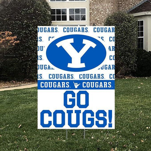 BYU Go Cougs! Yard Sign 18" x 24" | 1 ct