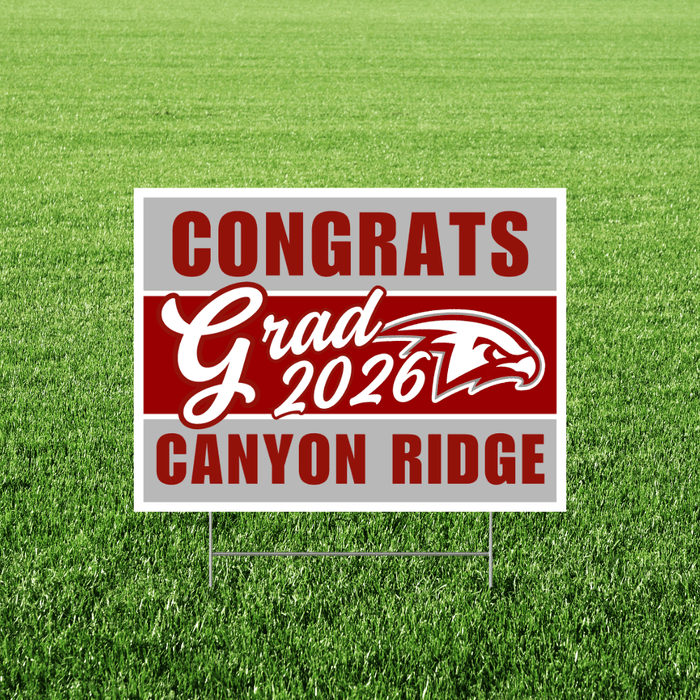 Canyon Ridge High School Grad Yard Sign 24" x 18" | 1 ct - Zurchers