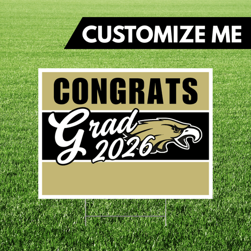 Capital High School Custom Name Grad Yard Sign 24" x 18" | 1 ct