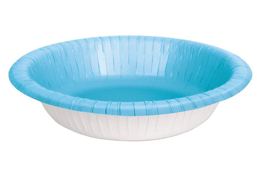Caribbean Blue Paper Bowls 20ct