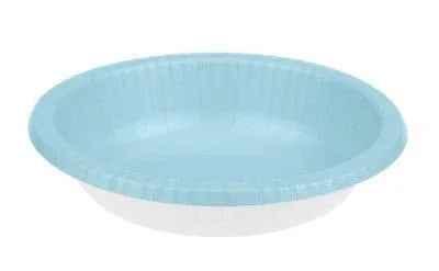 Light Caribbean Blue Paper Bowls | 20ct