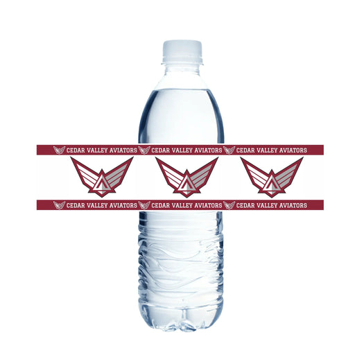 Cedar Valley High School Water Bottle Labels | 12 ct