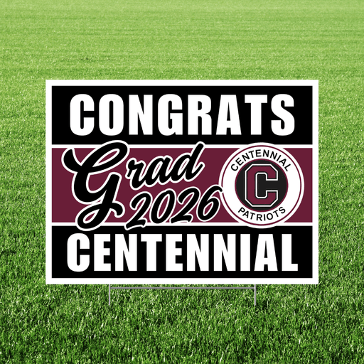Centennial High School Grad Yard Sign 24" x 18" | 1 ct