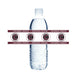 Two water bottles with burgundy and white Centennial Patriots logos and text bands wrapped around the middle section.
