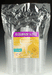 Clear plastic champagne flutes in a sealed package labeled "Champagne Glasses" with yellow and blue graphics showing a filled glass.