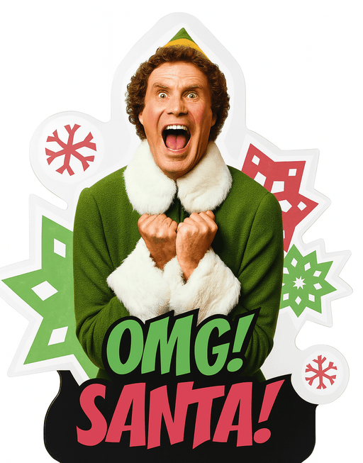Christmas Buddy The Elf Supershape Mylar Balloon 25" x 28" | 1ct