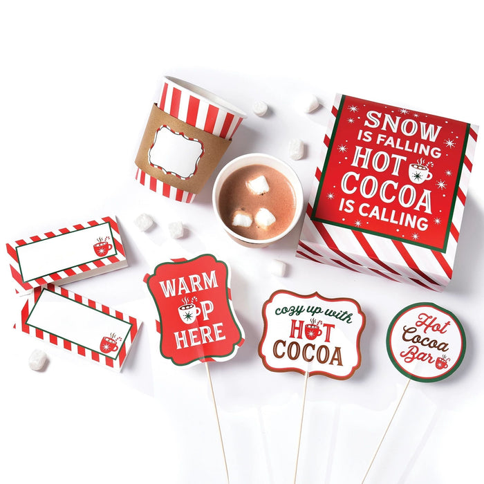 Christmas Cocoa Bar Party Accessory Kit | 1 kit - Zurchers