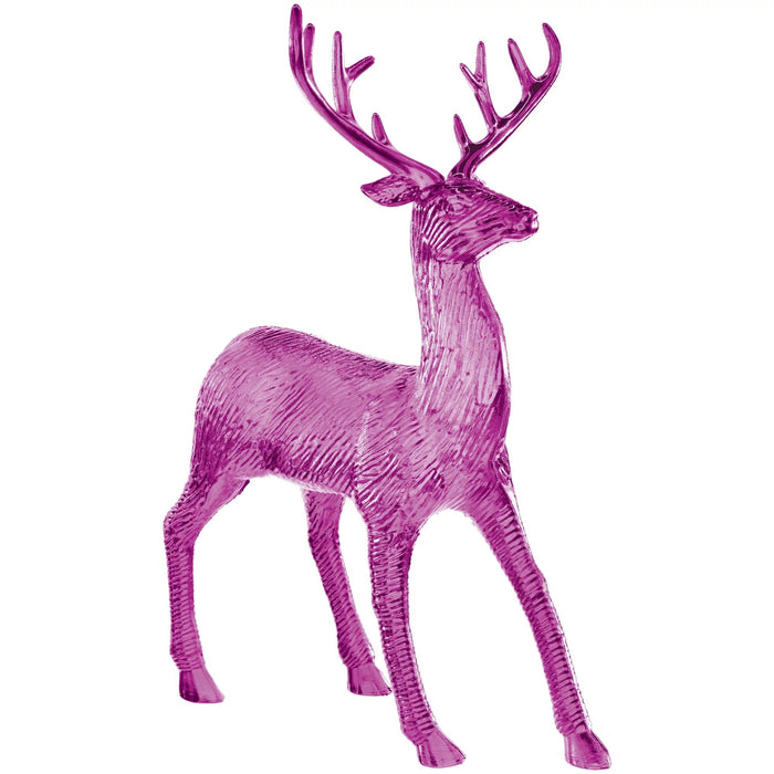 Christmas Electroplated Pink Reindeer 12" | 1 ct - Zurchers