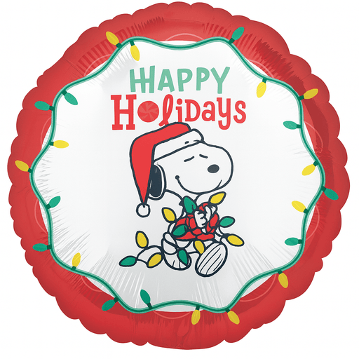 Christmas Peanuts Happy Holidays Mylar Balloon 18" | 1ct