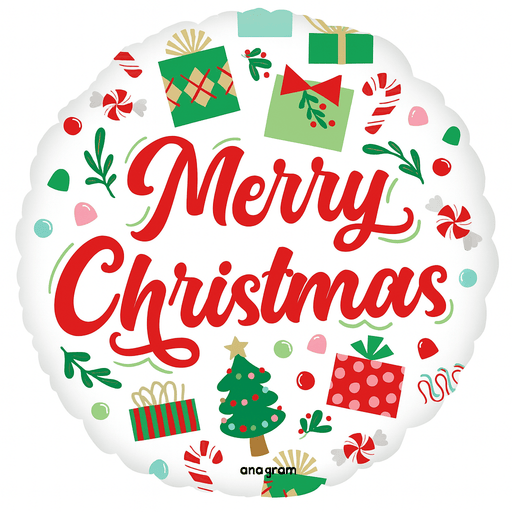 Christmas Santa's Presents Mylar Balloon 18" | 1ct